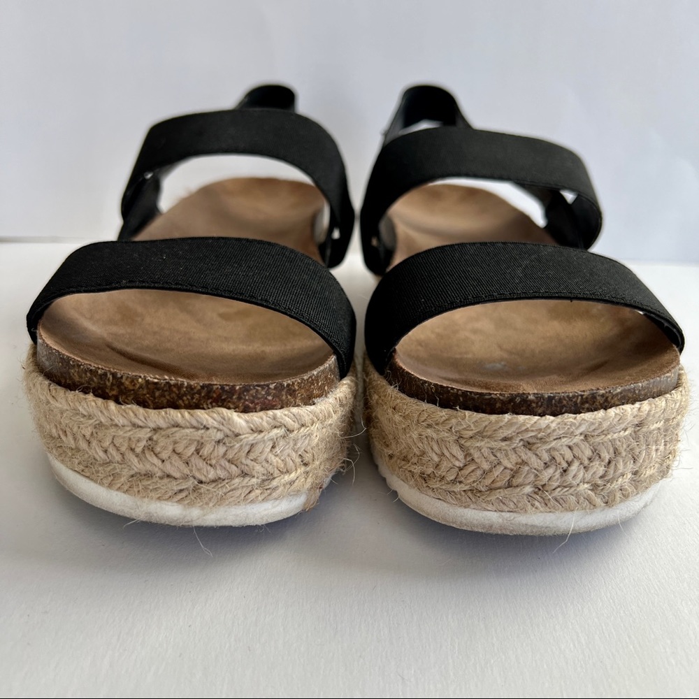 MADDEN GIRL Cybell Flexible Strap Platform Sandals BLACK 10 - Picture 6 of 9